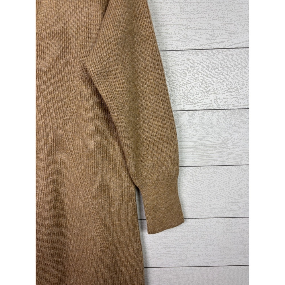 NWT Banana Republic V Neck Midi Sweater Dress Tan Medium New - Picture 4 of 5